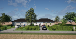 Gyálon eladó új ikerház nagy telekkel