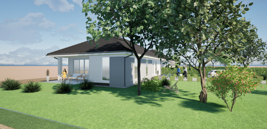 Gyálon eladó új ikerház nagy telekkel