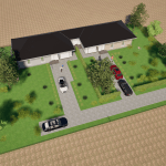 Gyálon eladó új ikerház nagy telekkel