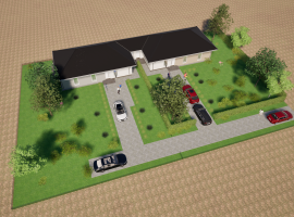 Gyálon eladó új ikerház nagy telekkel