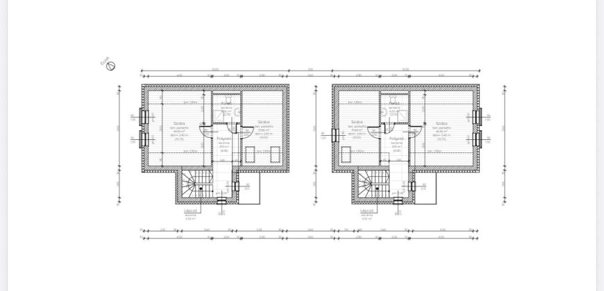Üllőn eladó sorházi lakás új építésű