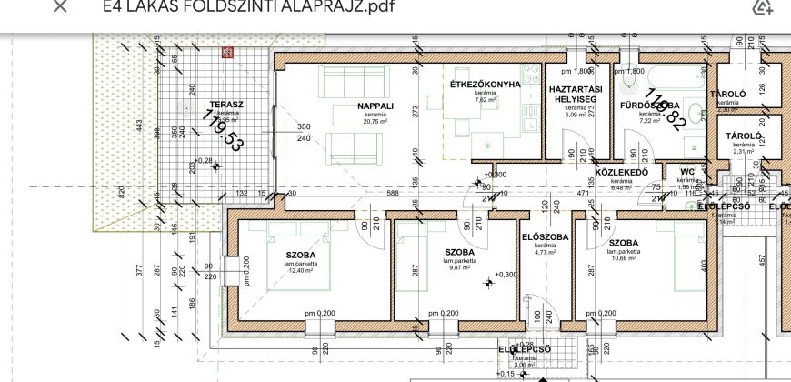 Gyálon eladó új ikerház nagy telekkel