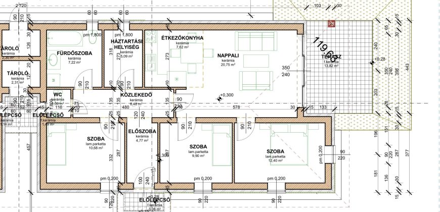 Gyálon eladó új ikerház nagy telekkel