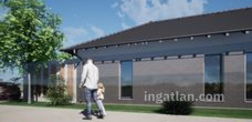 Inárcson eladó új építésű ikerház elülső fele