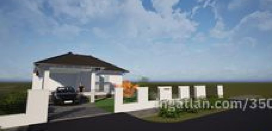 Kakucson eladó új építésű ikerház elülső fele