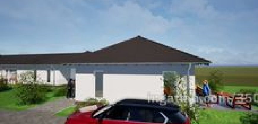 Kakucson eladó új építésű ikerház elülső fele