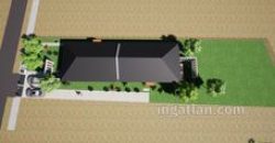 Inárcson eladó új építésű ikerház elülső fele