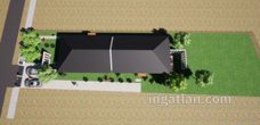 Inárcson eladó új építésű ikerház elülső fele