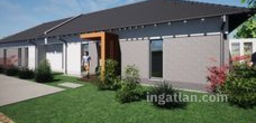 Inárcson eladó új építésű ikerház elülső fele