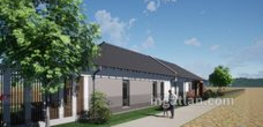 Inárcson eladó új építésű ikerház elülső fele