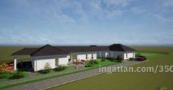 Kakucson eladó új építésű ikerház elülső fele