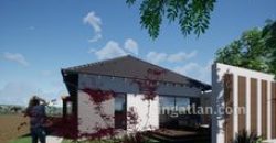 Inárcson eladó új építésű ikerház elülső fele