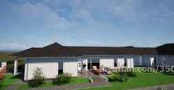 Kakucson eladó új építésű ikerház elülső fele