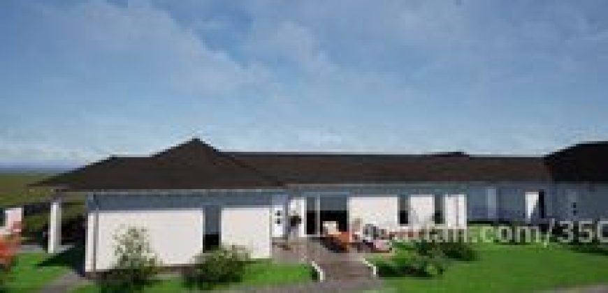 Kakucson eladó új építésű ikerház elülső fele